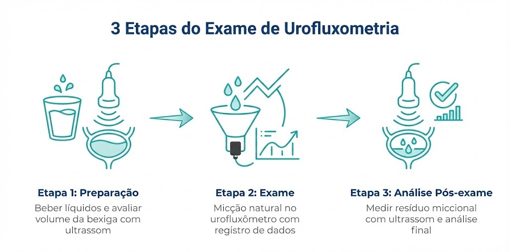 Passo a passo do Exame de Urofluxometria na Clínica de Urologia Climup